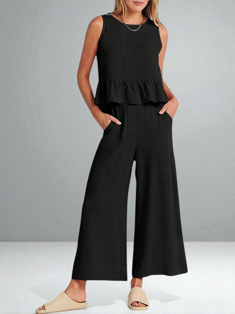 The Roxanne Ruffled Set