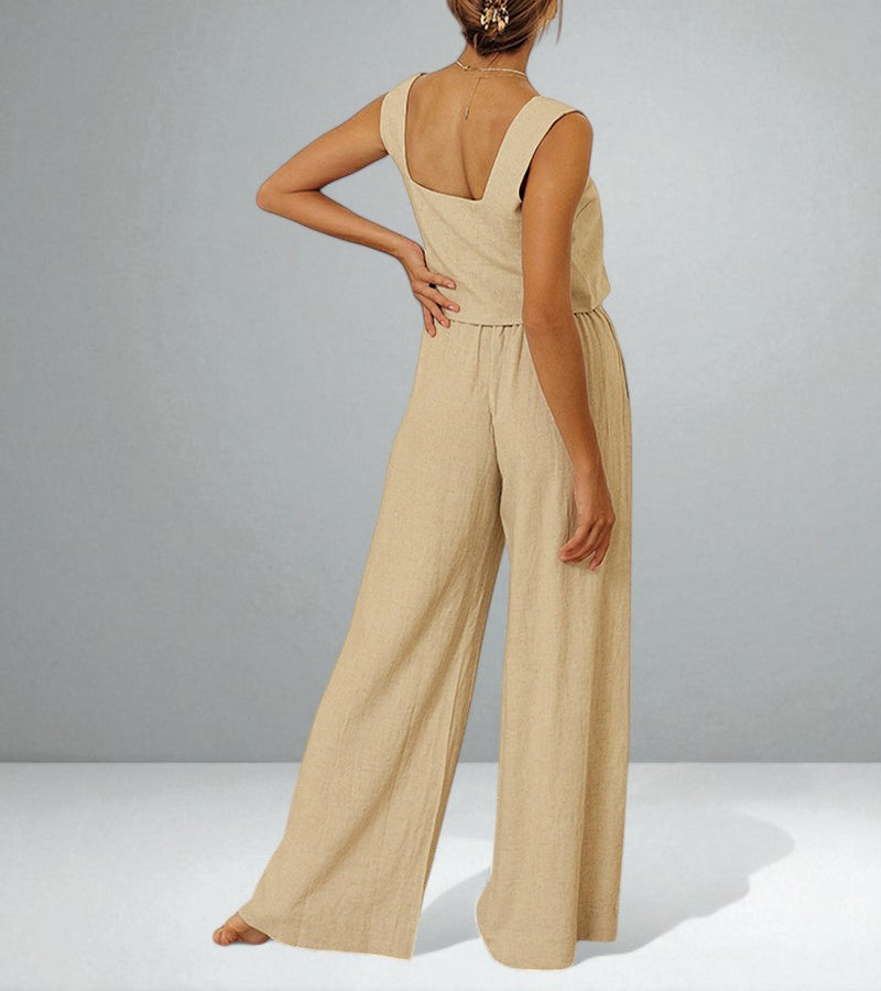 The Megan Top and Wide-Leg Pants Set