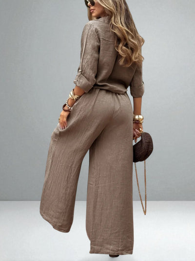 The Alina Buttoned Set