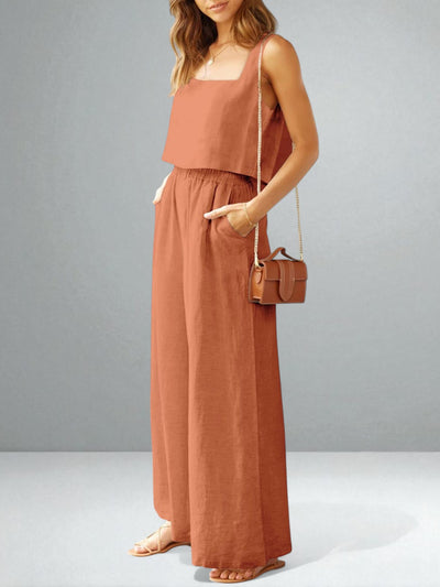 The Isabella Square Neck & Wide Leg Set