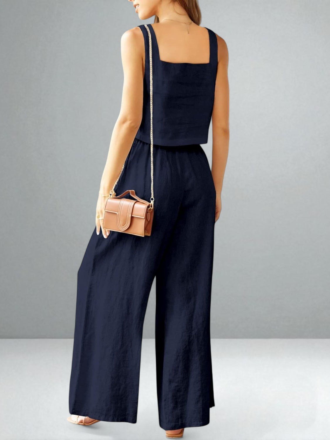 The Isabella Square Neck & Wide Leg Set
