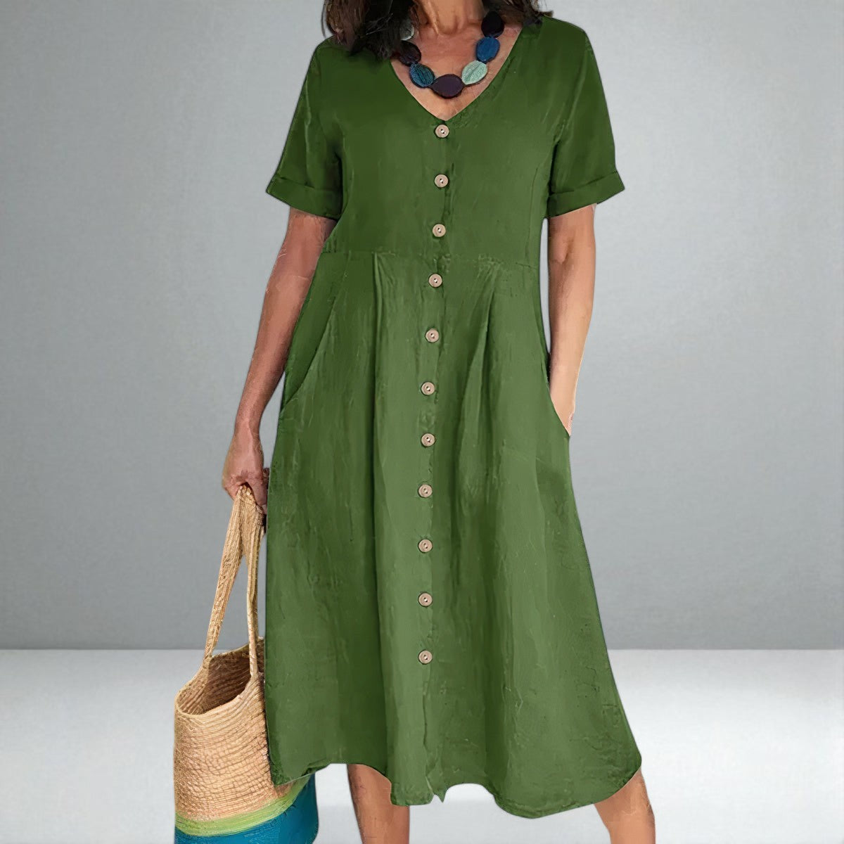 The Yasmin Buttoned Dress
