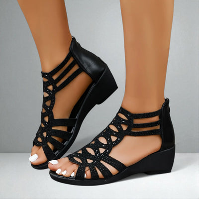 The Clara Orthopedic Crystal Sandals