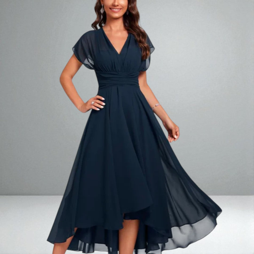 The Julita Draped Midi Dress