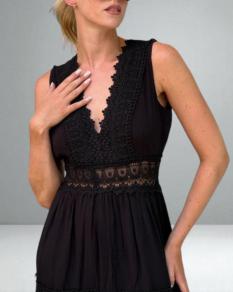 The Ninette Lace Midi Dress
