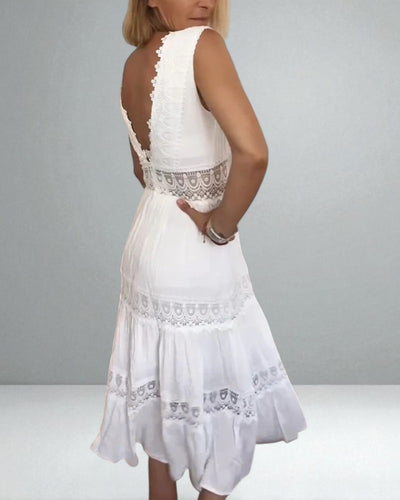 The Ninette Lace Midi Dress