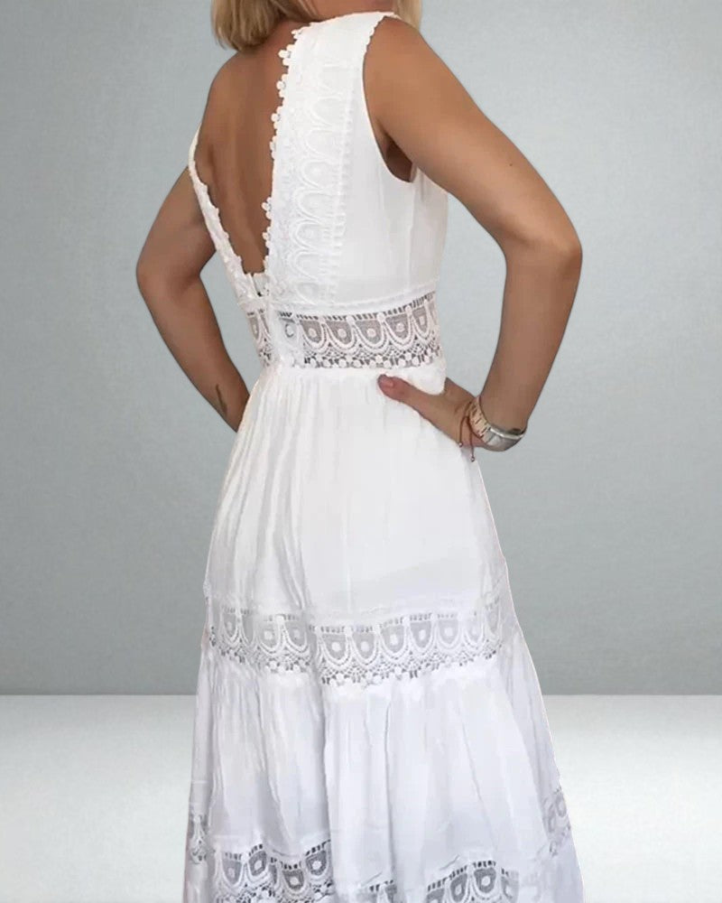 The Ninette Lace Midi Dress