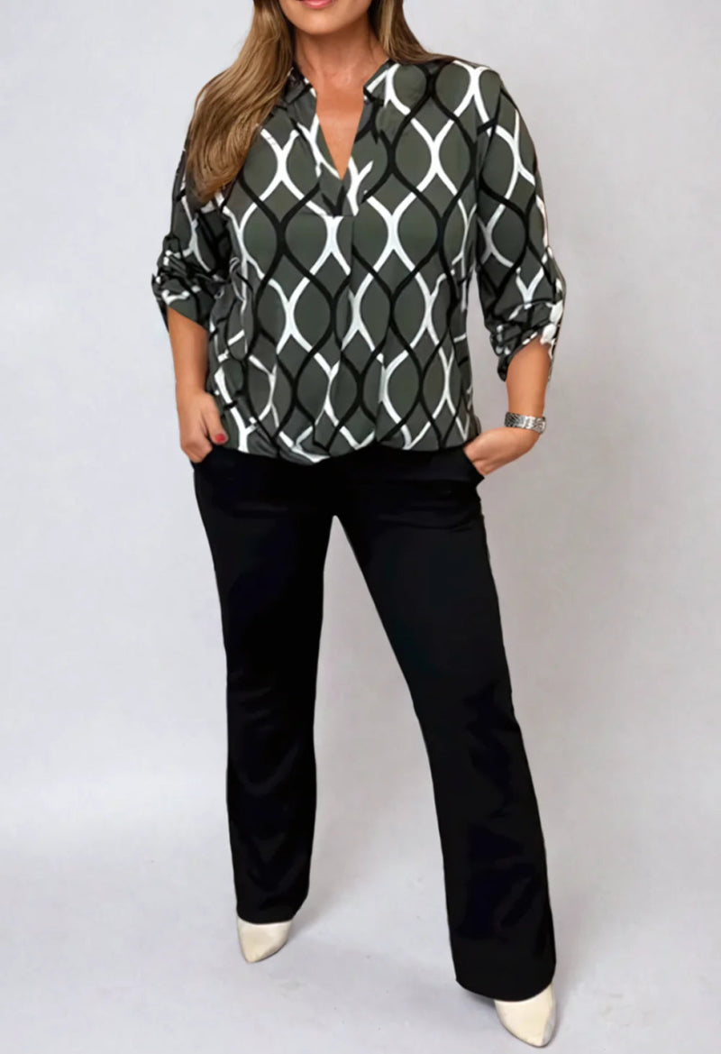 The Jannita Patterned Blouse