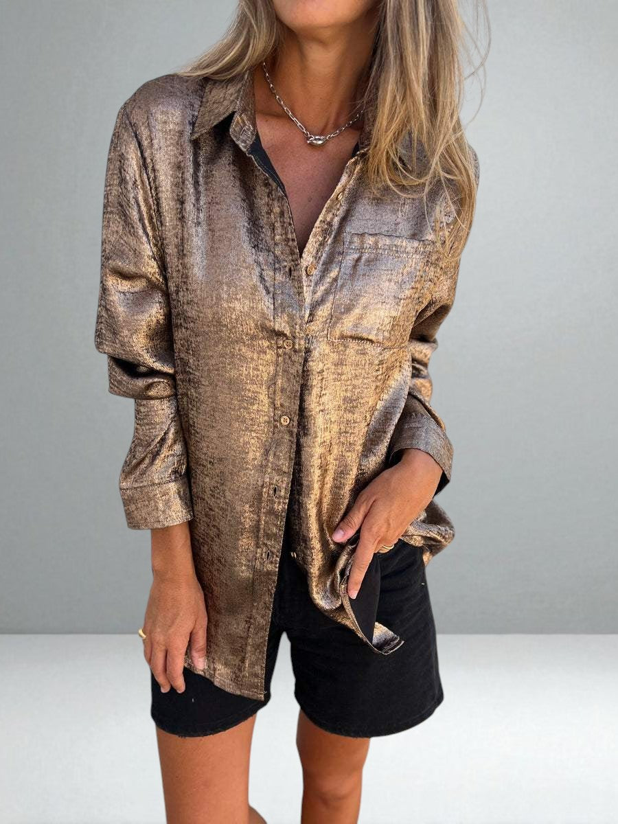 The Zoey Shimmer Shirt