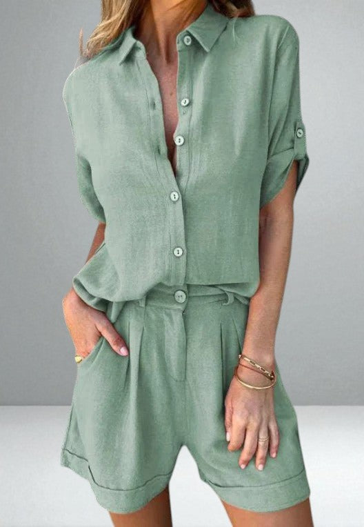 The Linda Summer Linen Set