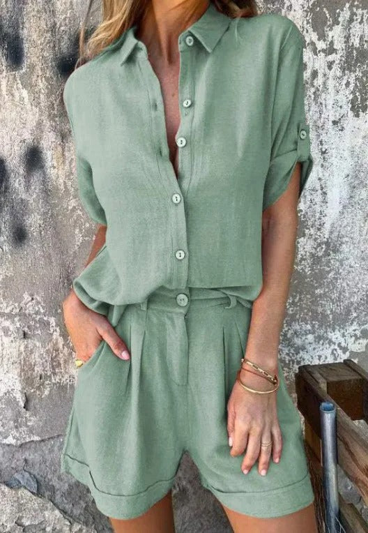 The Linda Summer Linen Set
