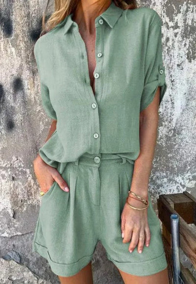 The Linda Summer Linen Set