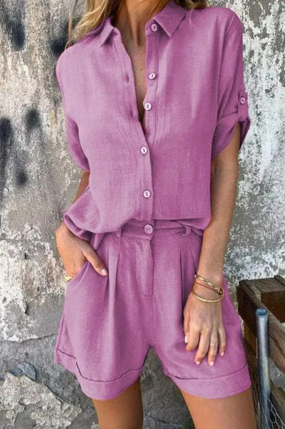 The Linda Summer Linen Set