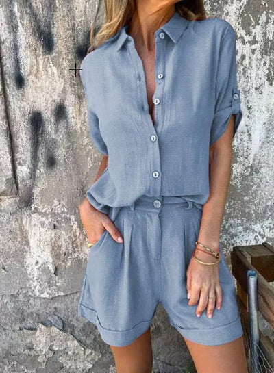 The Linda Summer Linen Set