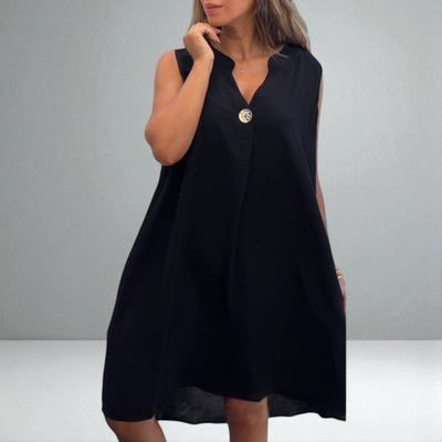The Sheryl Sleeveless V-neck Dress