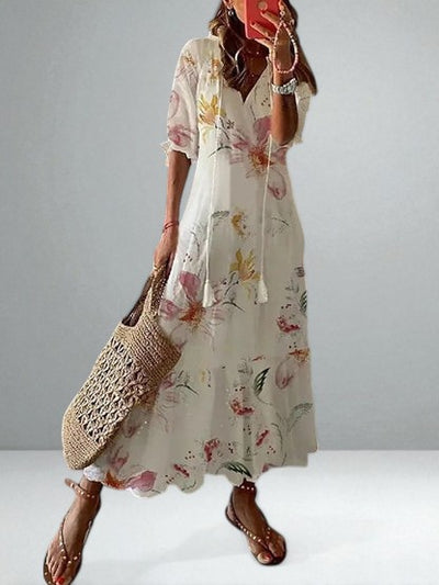 The Dianna Boho Tummy Coverage Dress